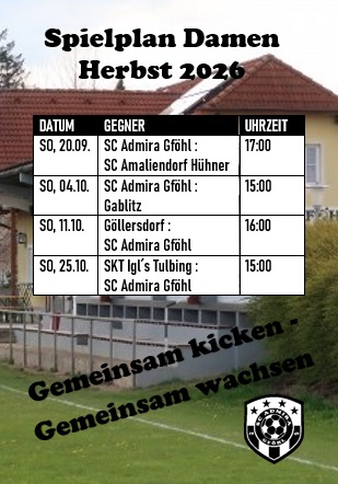 Damen Spielplan
